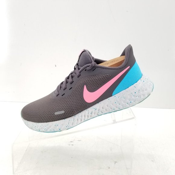 Nike Revolution 5 Shoes Womens 8 Gray Blue Athletic Running Walking Lace Up - Picture 5 of 11
